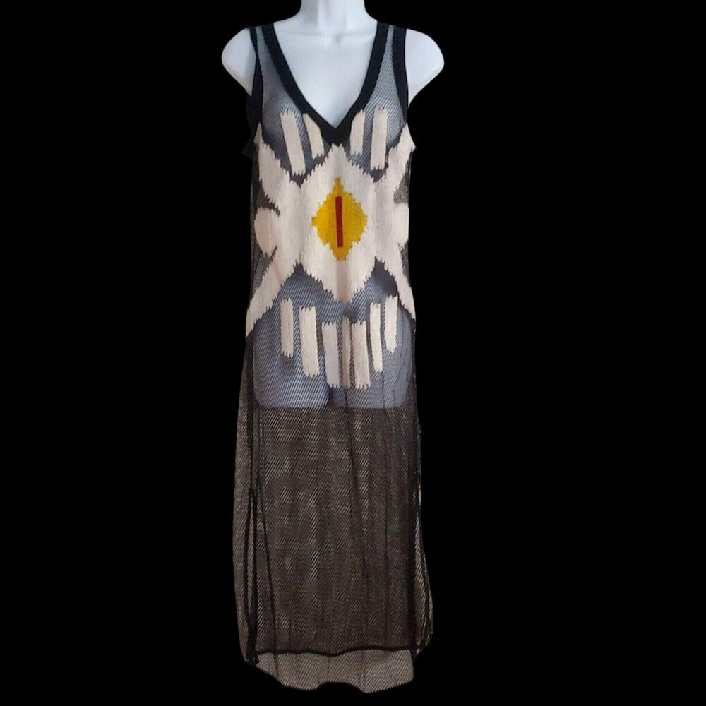 Sachin & Babi Netted Nights Silk Threaded IKAT Design Beachy Resort Designer S